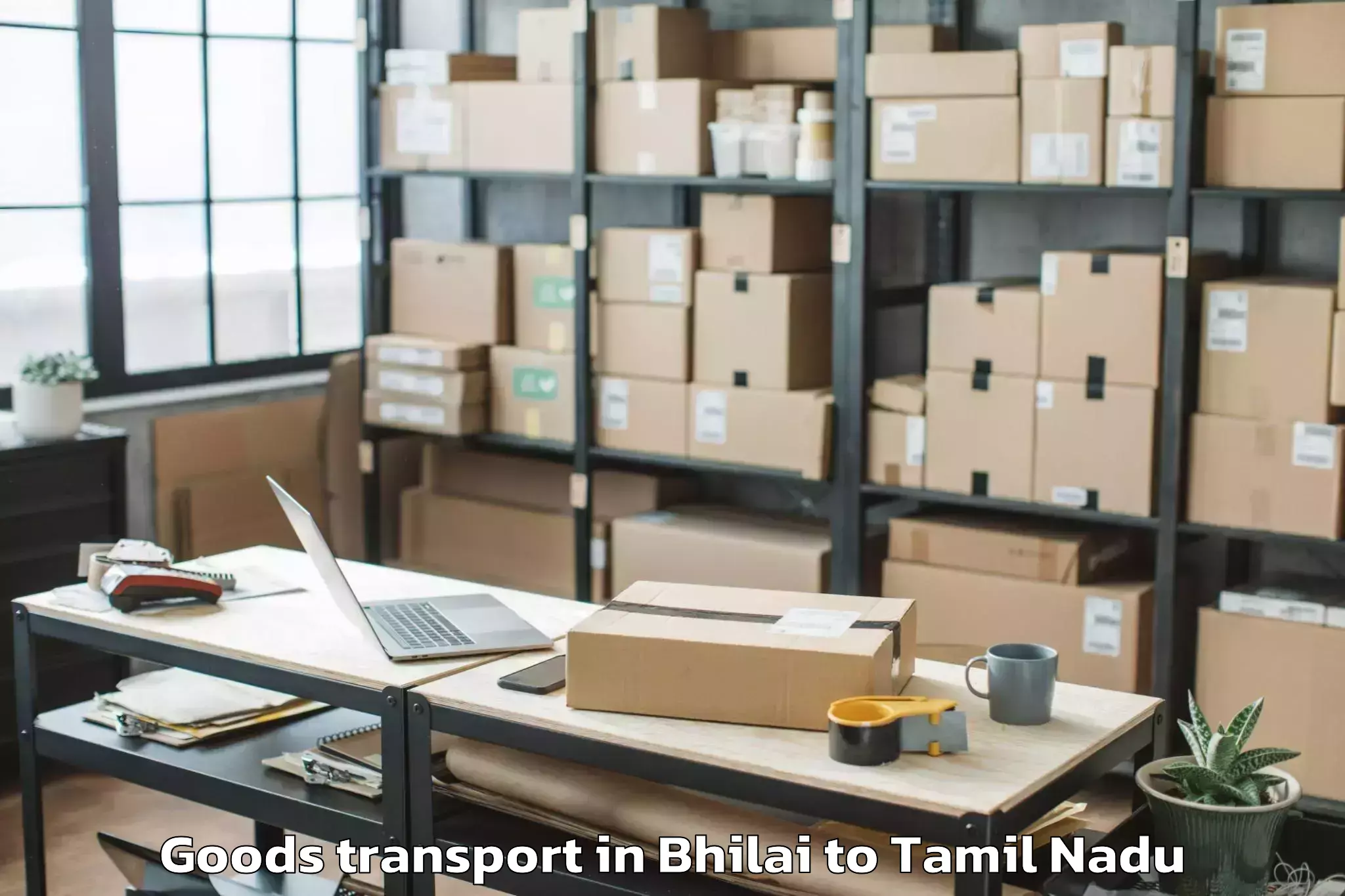 Affordable Bhilai to Thirukkattupalli Goods Transport